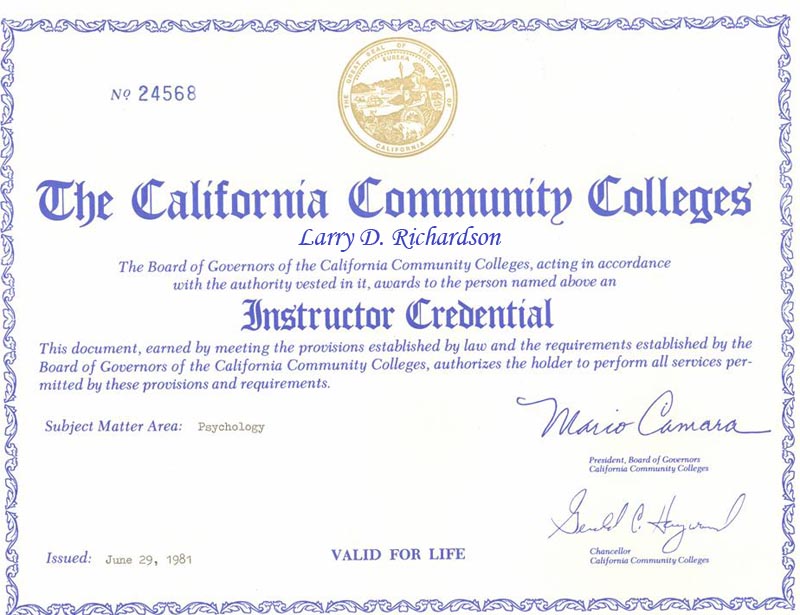 Teaching Credential